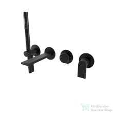   Bugnatese SIMPLE falsík alatti kád csaptelep kézizuhannyal,matt fekete 6601NE