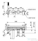 Bugnatese SIMPLE falsík alatti kád csaptelep kézizuhannyal,matt fekete 6601NE