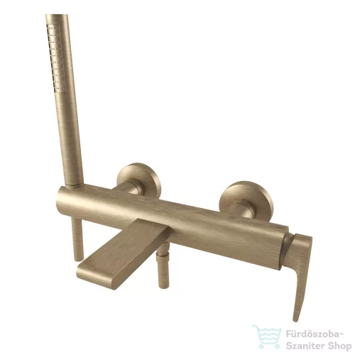 Bugnatese SIMPLE kádtöltő csaptelep zuhanyszettel,matt bronz 6602BO