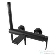   Bugnatese SIMPLE Kádcsaptelep, zuhanyszettel, fekete színben 6602NE