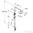 Kludi A-QA  Dual Shower System NA 15 falra szerelhető kivitel  6609105-00