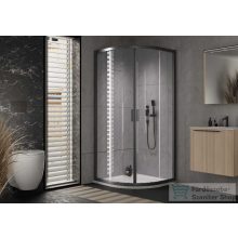 Kolpa San Venus R 80x80 íves zuhanykabin, fekete  661160