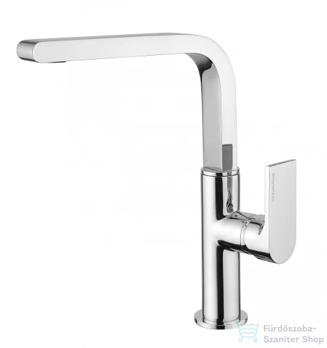 Bugnatese SIMPLE magasított mosdó csaptelep, automata leeresztővel, króm 6618CR