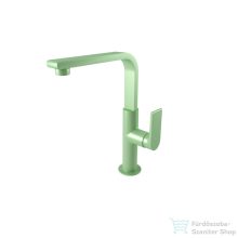   Bugnatese SIMPLE magasított mosdó csaptelep click-clack leeresztővel,pasztell zöld 6618SCVP