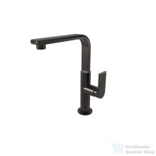   Bugnatese SIMPLE magasított mosdó csaptelep leeresztő nélkül,PVD fekete 6618SPT