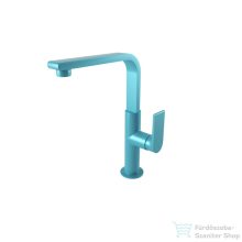   Bugnatese SIMPLE magasított mosdó csaptelep leeresztő nélkül,pasztell türkizkék 6618STP