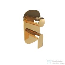   Bugnatese Simple 3 utas falsík alatti kád/zuhany csaptelep belső egységgel,PVD arany 6631PO