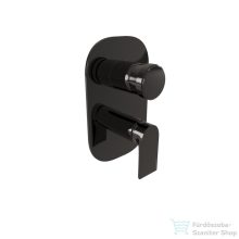   Bugnatese Simple 3 utas falsík alatti kád/zuhany csaptelep belső egységgel,PVD fekete 6631PT