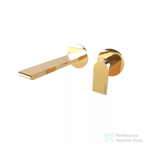 Bugnatese SIMPLE falsík alatti mosdó csaptelep 15,8 cm-es kifolyóval,belső egységgel,PVD arany 6645PO