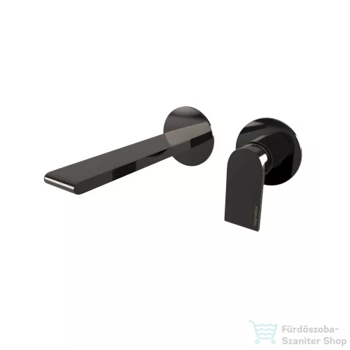 Bugnatese SIMPLE falsík alatti mosdó csaptelep 15,8 cm-es kifolyóval,belső egységgel,PVD fekete 6645PT