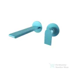Bugnatese SIMPLE falsík alatti mosdó csaptelep 15,8 cm-es kifolyóval,click-clack leeresztővel,belső egységgel,pasztell türkizkék 6645SCTP