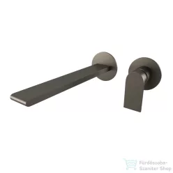   Bugnatese SIMPLE Fali mosdó csaptelep 21 cm kifolyóval grafit fekete színben, leeresztő nélkül,  6646GF