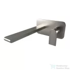 Bugnatese SIMPLE Fali mosdó csaptelep 21 cm kifolyóval szálcsiszolt nikkel színben, leeresztő nélkül,  6647NS