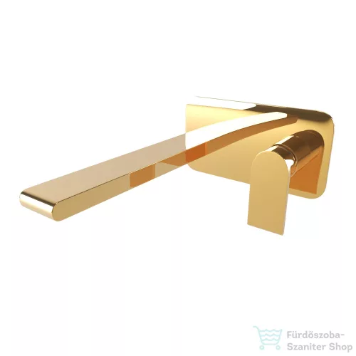 Bugnatese SIMPLE falsík alatti mosdó csaptelep 21 cm-es kifolyóval,belső egységgel,PVD arany 6647PO