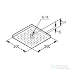 Kludi A-QA fejzuhany 200mm 6653005-00