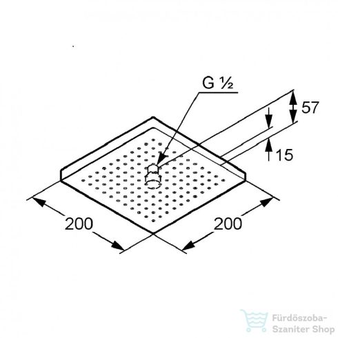 Kludi A-QA fejzuhany 200mm 6653005-00