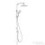 Kludi Freshline zuhanyrendszer 25 cm-es fejzuhannyal,zuhanyszettel,csaptelep nélkül,króm 6709005-00WR9