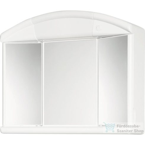 AQUALINE SALVA tükrösszekrény, 59x50x15,5cm, 12W, E14, fehér, műanyag (671232)
