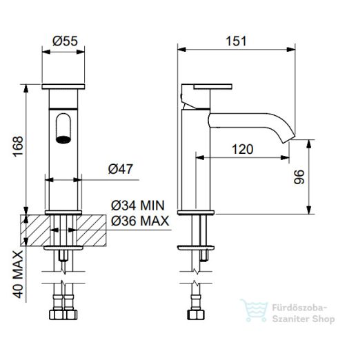 Bugnatese B-Color mosdó csaptelep leeresztő nélkül,szálcsiszolt nikkel 6719SNS