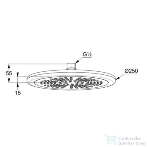 Kludi Freshline tányér-fejzuhany NA 15  6751105-00