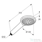 Kludi Freshline 1s kézizuhany fehér 6780043-00