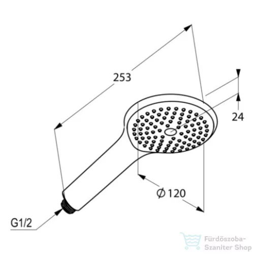 Kludi Freshline 1s kézizuhany fehér 6780043-00