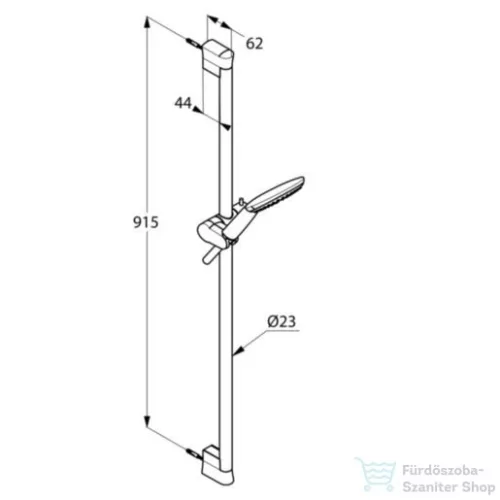 Kludi Freshline 1s zuhanygarnitúra 6784091-00
