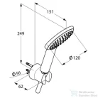 Kludi Freshline zuhanyszett kádhoz 1s  6785005-00