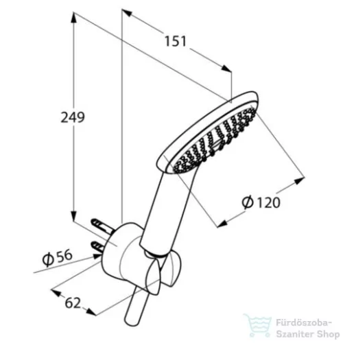Kludi Freshline zuhanyszett kádhoz 1s  6785005-00