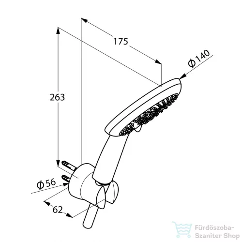 Kludi Freshline 3s zuhanyszett kádhoz  6795091-00