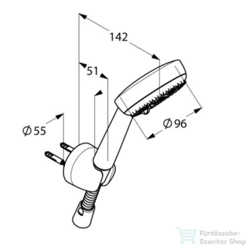 Kludi Logo zuhanyszett kádhoz 3s 6803005-00