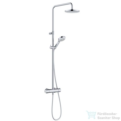 Kludi DIVE DSS termosztátos zuhanyrendszer 20 cm-es fejzuhannyal,zuhanyszettel,króm 6807905-00