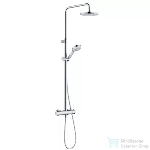Kludi DIVE DSS termosztátos zuhanyrendszer 20 cm-es fejzuhannyal,zuhanyszettel,króm 6807905-00