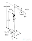 Kludi DIVE DSS termosztátos zuhanyrendszer 20 cm-es fejzuhannyal,zuhanyszettel,króm 6807905-00