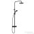 Kludi DIVE S termosztátos zuhanyrendszer 20 cm-es fejzuhannyal,zuhanyszettel, matt fekete 6807939-00