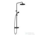Kludi LOGO Thermostat Dual shower system, matt fekete 6808239-00