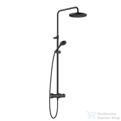   Kludi LOGO Thermostat Dual shower system, matt fekete 6808239-00