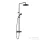 Kludi LOGO Thermostat Dual shower system, matt fekete 6808239-00