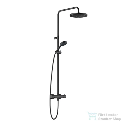 Kludi LOGO Thermostat Dual shower system, matt fekete 6808239-00