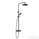Kludi LOGO Thermostat Dual shower system, matt fekete 6808239-00