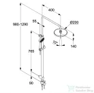 Kludi Logo Dual shower system 6809105-00