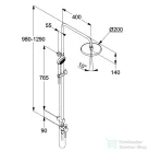 Kludi Logo Dual shower system 6809305-00