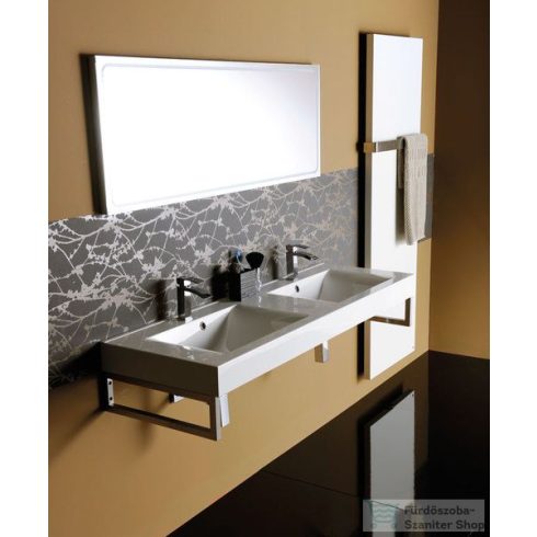 Sapho FLAVIA öntöttmárvány duplamosdó, 140x10x50cm (68141)
