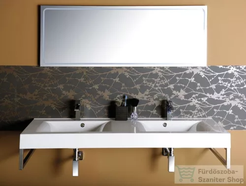 Sapho FLAVIA öntöttmárvány duplamosdó, 140x10x50cm (68141)