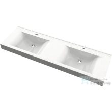   Sapho FLAVIA öntöttmárvány duplamosdó, 160x10x50cm (68164)