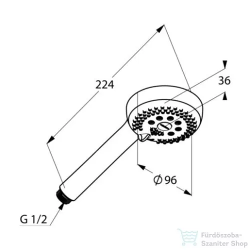 Kludi Logo kézizuhany 3s NA 15 6830005-00