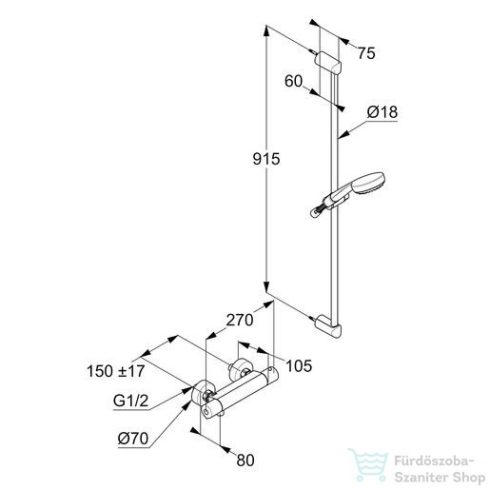 Kludi Logo zuhanycsaptelep 6857805-00