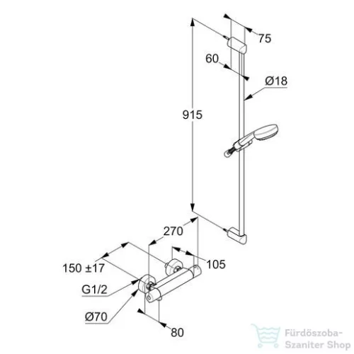 Kludi Logo zuhanycsaptelep 6857805-00