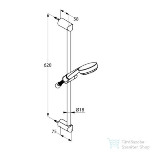 Kludi Logo 1s zuhanygarnitúra 6864205-00