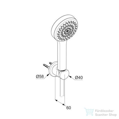 Kludi DIVE S zuhanyszett kádhoz 1s, króm 6885005-00